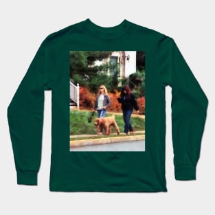 Dogs - Women Walking a Dog Long Sleeve T-Shirt